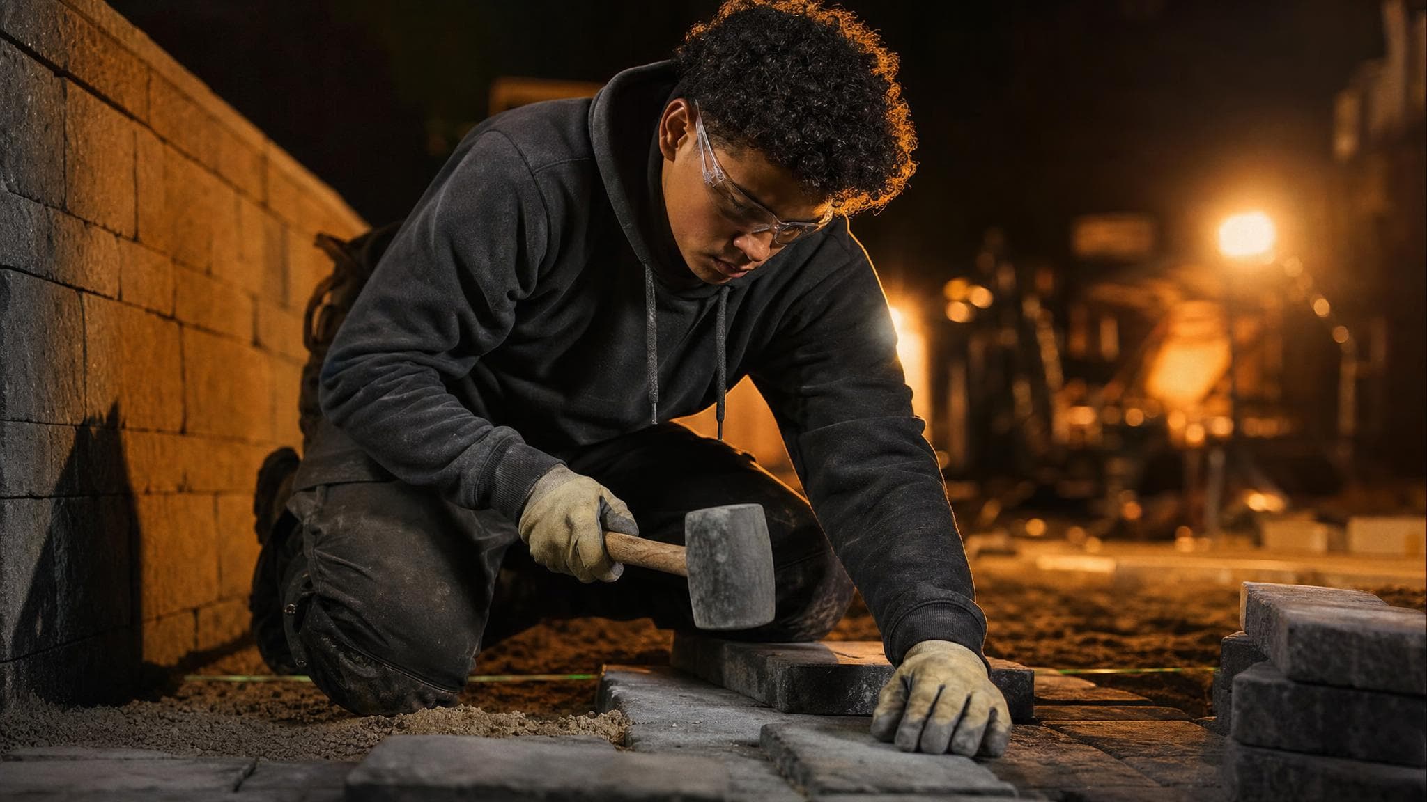 Landscaping & Hardscaping trade in action